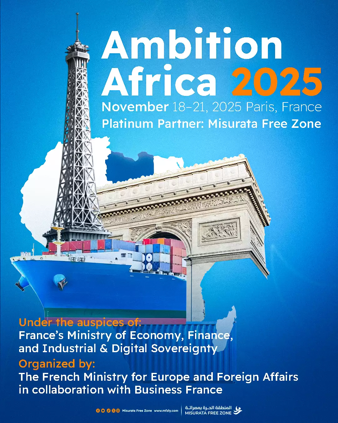 Misurata Free Zone Announced as Platinum Sponsor of Ambition Africa 2025 in Paris, Hosting Over 1,500 Companies